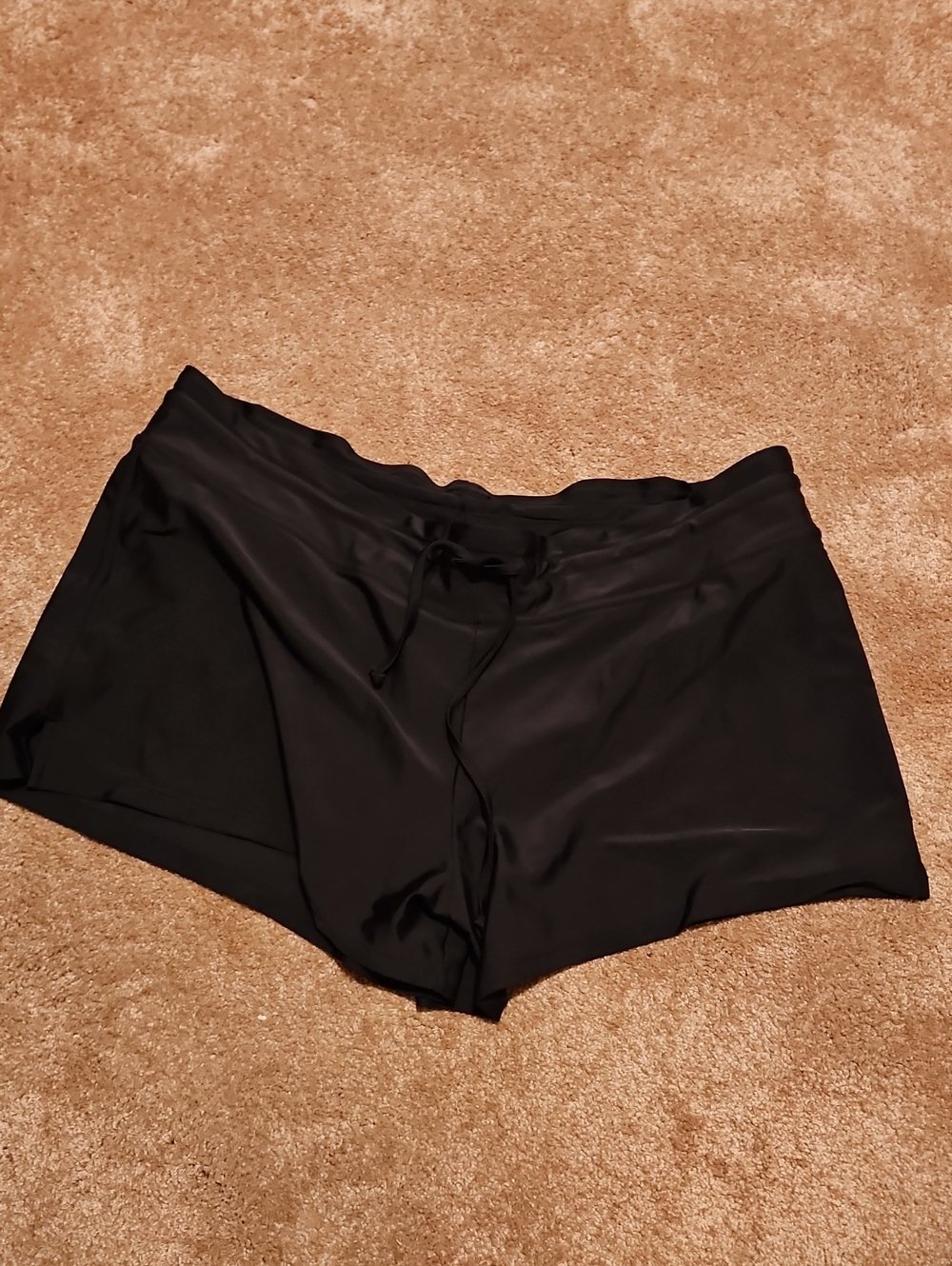Merona Black Women's Bike/Active Shorts with Drawstring